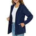 thumbnail image 5 of Nmnitkp Womens Jackets Lightweight Windproof & Waterproof Rain Jacket Women Abrasion Resistant Rain Coat Active Outdoor Rain Jacket Multi-functional Pockets Women Coat, 5 of 8