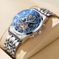 thumbnail image 4 of Reloj pulsera Skmei 7039 color plateado - fondo azul/negro, 4 of 8