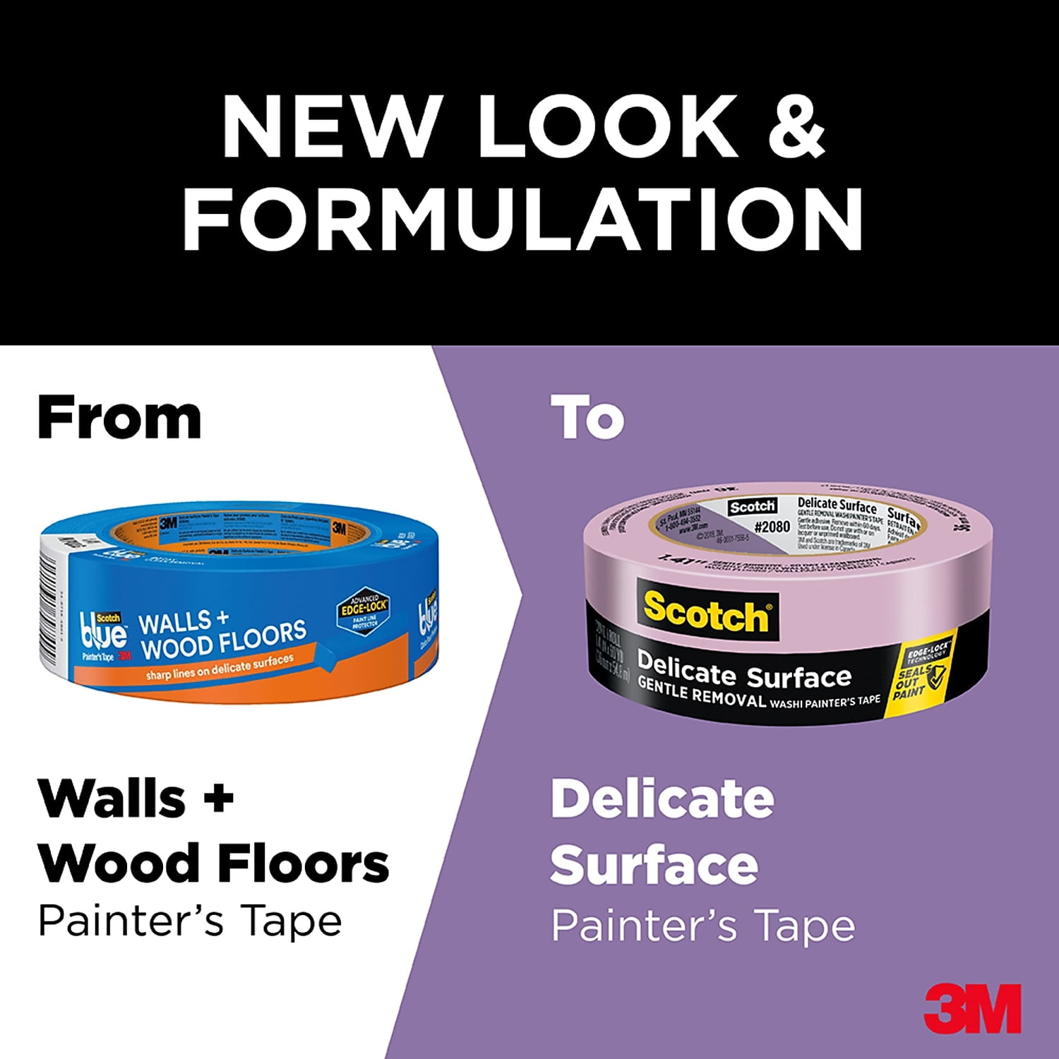SI Products ScotchBlue WALLS + WOOD FLOORS Painter's Tape T935208012PK