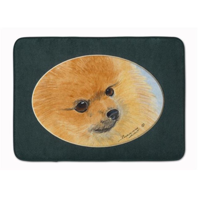 Carolines Treasures SS8051RUG Pomeranian Machine Washable Memory Foam Mat
