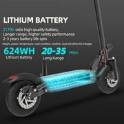 Mebike M8 Electric Scooter with Seat for Adults,35 MPH MAX Speed ,1200W Motor Foldable Escooter, 10 inch Street Tire,UL2272