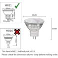 thumbnail image 3 of 12v 35w Halogen Lamps Gu4 Spot Base 2800k Warm White, Dimmable, Pack Of 8, 3 of 5