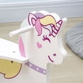 thumbnail image 6 of Qaba Wooden Rocking Horse Toddler Rocker Ride On Unicorn for 1-3 Years Old Baby Toy Girl and Boy Gift, 6 of 9