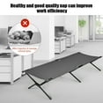 thumbnail image 4 of Gymax Folding Camping Cot & Bed Heavy-Duty for Adults Kids w/ Carrying Bag 300LBS Grey, 4 of 10