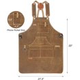 thumbnail image 4 of Men Work Apron with 9 Tool Pockets, Carpenter Apron with Durable Oilcloth, Tool Apron Gift for Men Carpenters, 4 of 4