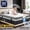 White- King Mattress, variant on Adjustable Cooling Memory Foam Pillow for Sleeping, Breathable Shredded Foam Bed Pillow with Washable Cover, Soft Support Pillow for Side Back Stomach Sleepers, Ideal for King Size Mattresses