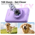 thumbnail image 4 of W & O Q3 Portable 16x Digital Zoom 48 MP CCD Point & Shoot Digital Camera with 32GB SD Card, Purple, 4 of 7