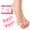Rose, variant on Welnove Silicone Toe Separator Spacers for Correct Toe Alignment, Bunion and Hammer toe Straighteners, Blue - 4 Pairs