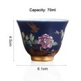 thumbnail image 2 of Taza de té Kung Fu de 70ml, mini taza maestra, hecha a mano, juego de té de cerámica, taza de té, taza de té torneada en un solo horno, 2 of 5