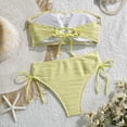 thumbnail image 7 of BSDJILFG Strapless Swimsuits for Women 2 Piece Cute Bikini Sets Bandeau Swim Bra with Cheeky Underwear, 7 of 7