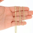 thumbnail image 4 of Nuragold 10k Real Yellow Gold Cuban Curb Link 3.5mm Chain Necklace (16"-30") Italian Jewelry for Men & Women, 4 of 10