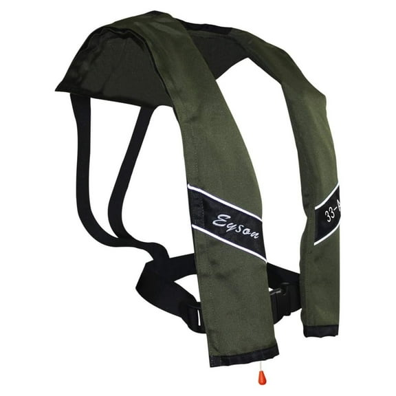 Slim Inflatable Life Life Vest Automatic olive 29-62"