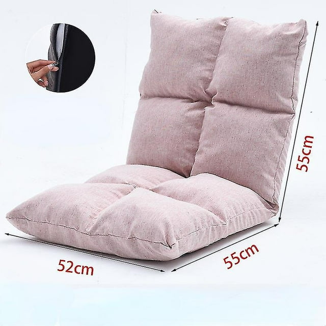 Chaise de Sol Japonaise Pliante Réglable, Fauteuil de Repos, Chaise de Sol de Jeu, Chaise Longue Rembourrée, Fauteuil Inclinable Doux avec Soutien Dorsal Ns2