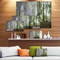 thumbnail image 2 of Designart - Green Morning in Forest Panorama - Landscape Canvas Art Print, 2 of 2