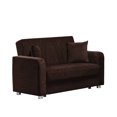 thumbnail image 3 of Ottomanson Magnificence Sleeper Loveseat, Dark Brown Chenille, 3 of 7