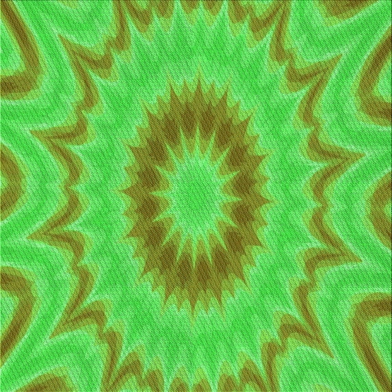 Ahgly Company Machine Washable Indoor Square Transitional Neon Green Area Rugs, 8' Square