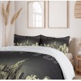 thumbnail image 6 of Ambesonne Retro Duvet Cover Sets, Grunge Empire State NYC, 2-Queen, Grey Yellow, 6 of 7
