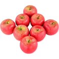 thumbnail image 4 of Set of 8 Realistic Artificial Red Apples - Fake Fruits for Kitchen, Wedding, Party, Decor, Photos, 4 of 5