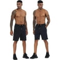 thumbnail image 3 of Tyhengta Mens Shorts Casual Drawstring Zipper Pockets Elastic Waist Duanran HEI 38, 3 of 7