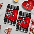 thumbnail image 6 of JWshufel Kitchen Dish Towels Valentine's Towels Soft Polyester Absorbent Durable Quick Dry Easy Care Holiday Themed Table Decorative Towel for Cooking and Baking 23.6x15.7in, 6 of 6