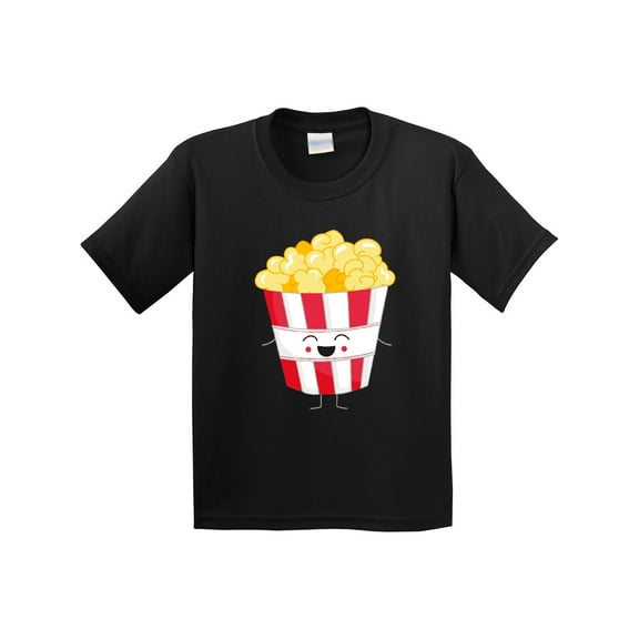 Inktastic Cute Kawaii Popcorn Youth T-Shirt
