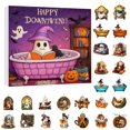 thumbnail image 1 of Ornement Suspendu Calendrier de l'Avent 24 Pcs Objets de Collection pour Compte à Rebours d'Activité Calendrier de l'Halloween, 1 of 1