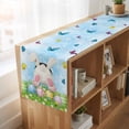 thumbnail image 6 of Table Runners 70 Inches Long Dress Scarves, Easter Farmhouse Coffee/Dining/Kitchen Table Decor, Holiday Table Runner, Spring Colorful Easter Eggs Bunny Butterfly Blue 13x70 Inch, 6 of 9