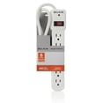 thumbnail image 4 of Protector contra sobretensiones Power Strip Belkin de 6 salidas 300J, color blanco, 4 of 4