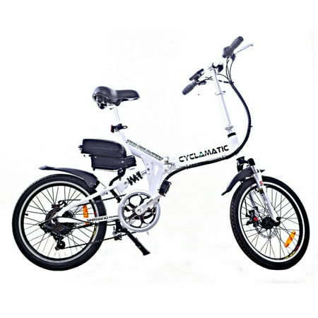 Cyclamatic CX4 Pro Suspension Foldaway Electric Bike White