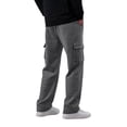thumbnail image 4 of Wide Leg Baggy Sweatpants for Men Fall Casual Elastic Waist Cargo Jogger Pants with Deep Side Pockets Loose Fit for Gym Lounge Workout Gray 2XL, 4 of 8