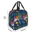 thumbnail image 3 of Lsque Undersea Animals Pattern Lunch Bag Women/Men Insulated Lunch Box,Small Leakproof Cooler Food Lunch Containers Reusable High Capacity Lunch Tote Bags, 3 of 6