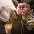 thumbnail image 5 of Stem with Single Autumn Peony Artificial Flower, Large Faux Bloom for Fall Floral Arrangement Wedding Bouquet and Elegant Home Table Decoration, 5 of 5
