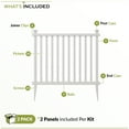 thumbnail image 5 of Baskenridge No-Dig Vinyl Fence Kit (36in x 42in) (2 Pack), 5 of 8