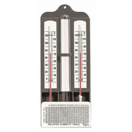TAYLOR 5525J1 Mason Hygrometer,Range 0/120 F