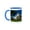 Blue/White, variant on 3drose, Usa, South Dakota, Pierre, South Dakota State Capitol Exterior, 11oz Two-tone Green Mug
