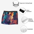 thumbnail image 3 of Kdxio Men's Boxer Briefs with Starry Sky White Cloud Puppy Print - Comfortable and Breathable Underwear for Everyday Wear, 3 of 5