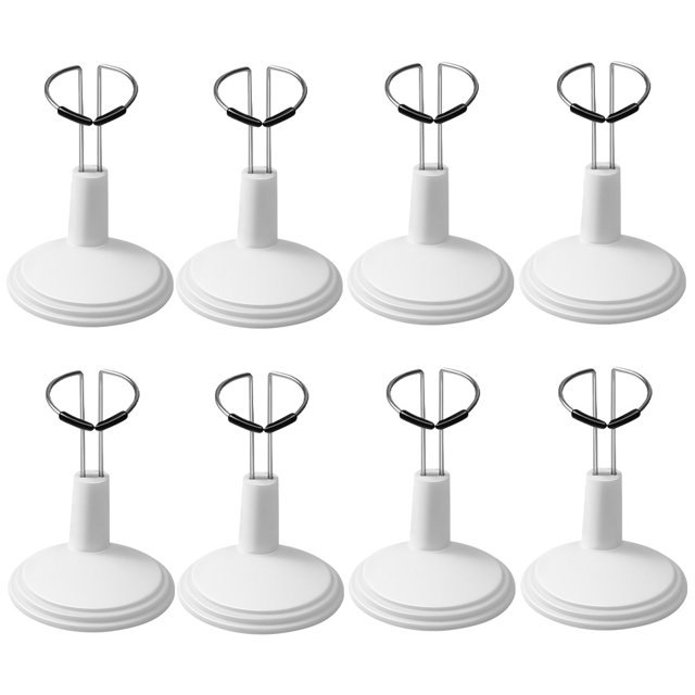 Soporte para muñecas de 8 piezas: Soporte ajustable para figuras de acción y estatuas. Estructura estable para coleccionistas de figuras.