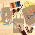 thumbnail image 6 of BagDream 75 Pack Brown Kraft Paper Bags with Handles 5x3x8, 8x4.25x10, 10x5x13 Assorted Sizes Paper Gift Bags for Shopping, Weeding, Birthday, Party Favor, Retail Merchandise Bags, 6 of 9