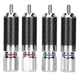 thumbnail image 2 of Enchufes de Soldadoura, Adaptador de conector Cromado 4 PCS para equipos de altavoces Profesionales, 2 of 7