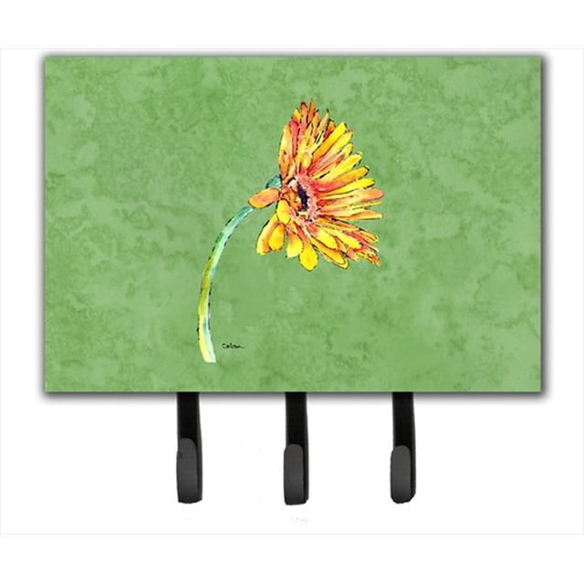 Carolines Treasures 8854TH68 6 x 9 In. Gerber Daisy Orange Leash or Key Holder