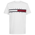 thumbnail image 1 of Camiseta Tommy Hilfiger de manga corta para niños con bandera de 8 a 10 años, color blanco, 1 of 4