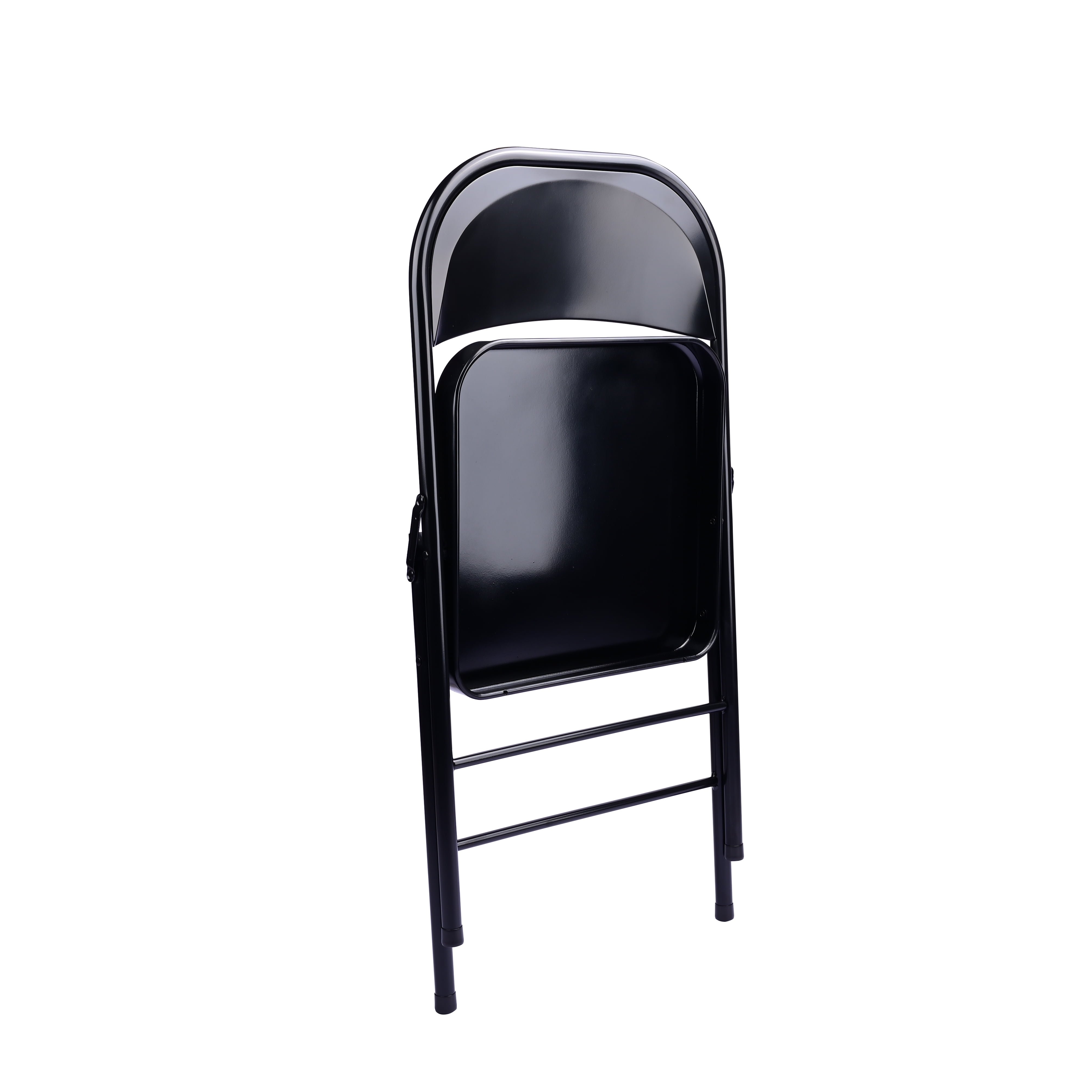 Mainstays Steel Folding Chair Indoor Teens and Adult Black Walmart