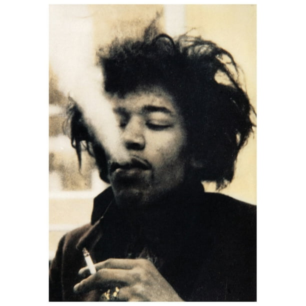 Jimi Hendrix Smoke Puff Poster Print (24 X 36) - Walmart.com - Walmart.com
