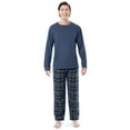 thumbnail image 3 of Fruit of the Loom Men's Jersey Knit Top and Flannel Pajama Pants Set, 2-Piece, Sizes S-5XL, 3 of 11