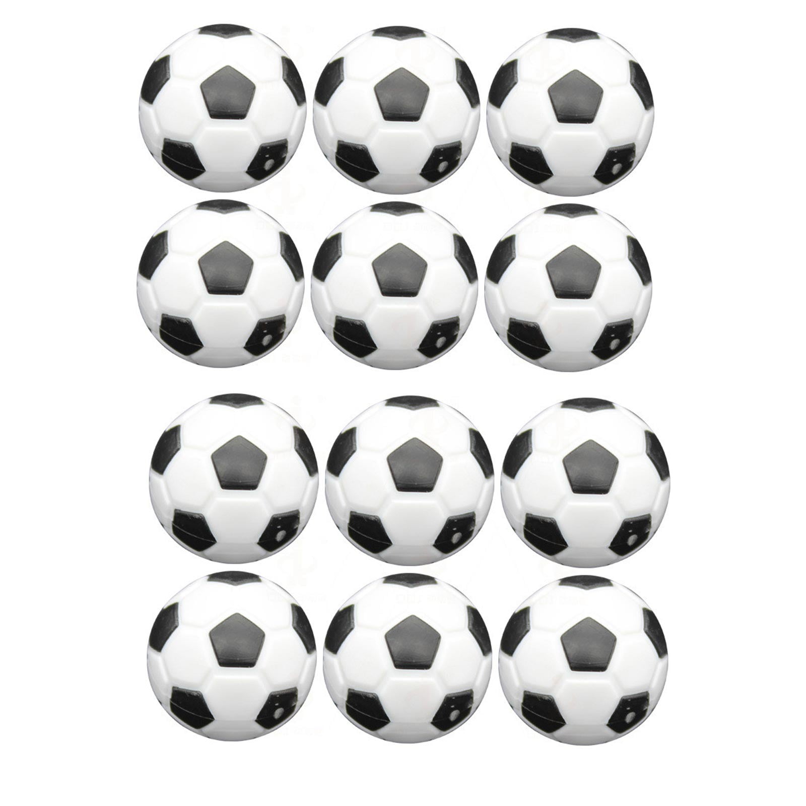 12Pcs Plastic Table Soccer Balls for Foosball Tabletop Game Foosball Accessory Table Soccer Foosballs Replacement Balls 