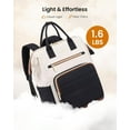 thumbnail image 3 of LOVEVOOK Puffer Laptop Backpack for Women, 15.6 Inch Work Backpack Purses for Nurse Teacher College, Personal Item Travel Bag Daypack with Water Holder, 3 of 6