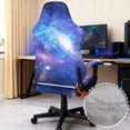 thumbnail image 4 of Uorisanigo Purple Galaxy Gaming Chair Cover with Armrest Covers Stretchable Computer Chair Seat Cover 4 Pieces Scratch-Proof Office Chair Covers Dormitory Decor, 4 of 8