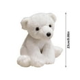 thumbnail image 3 of Adorable muñeco oso polar, peluche suave, perfecto para niños y niñas, para el dormitorio o la guardería., 3 of 7