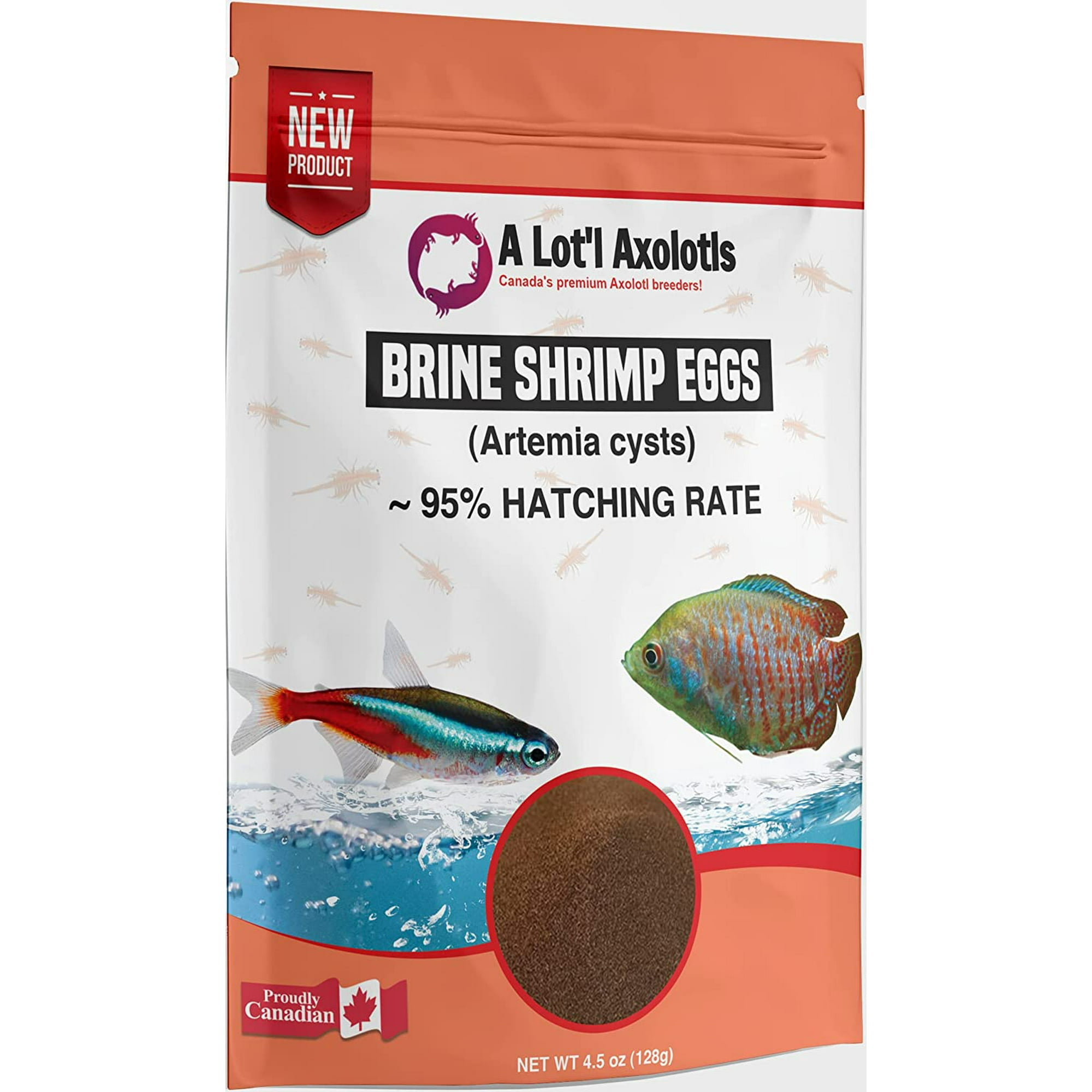A Lot l Axolotls 95 Hatch Rate AAA Brine Shrimp Eggs BBS Artemia Cyst Fish Fry Food 100 g 3.5 Oz Walmart
