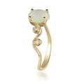 thumbnail image 5 of Gin & Grace 14KT YG Natural Ethiopian Opal and Diamond Ring., 5 of 6